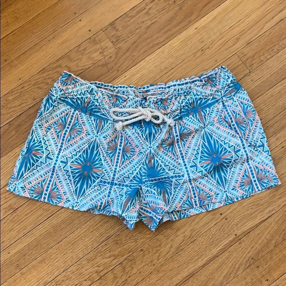 Roxy multi patterned drawstring casual shorts